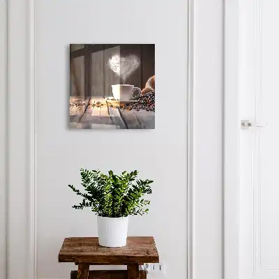 Cœur de café sur la table
