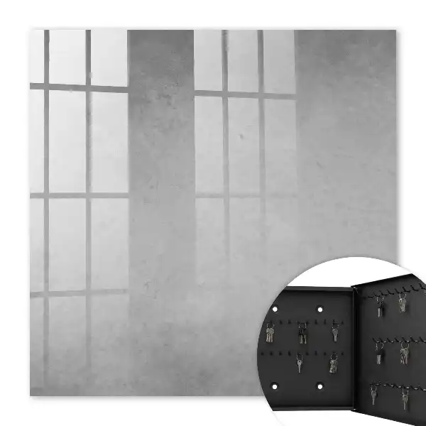 Tableau abstrait gris aux motifs délicats