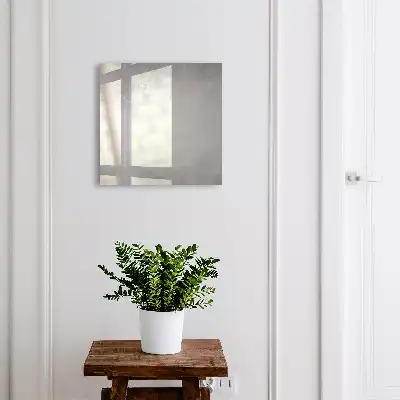 Tableau abstrait gris aux motifs délicats