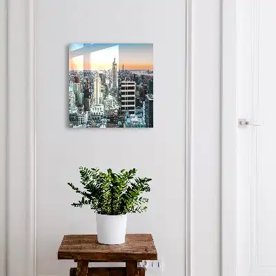 Panorama urbain avec gratte-ciel
