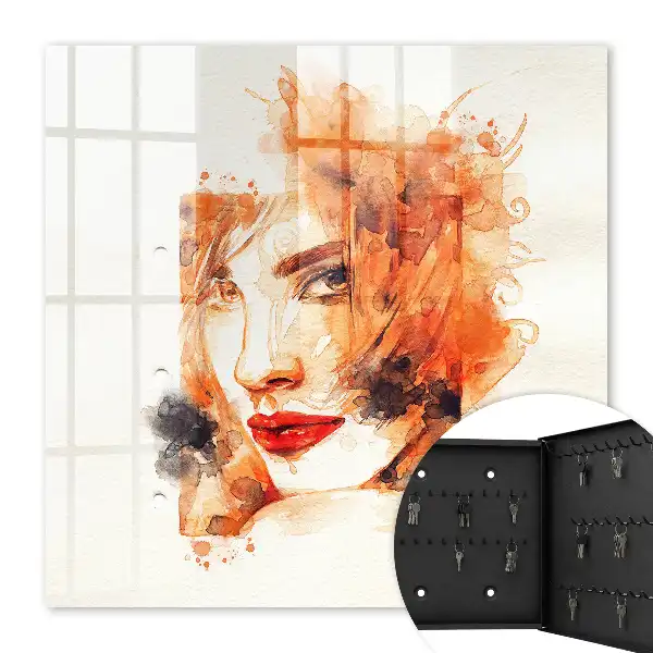 Aquarelle féminine pleine d'énergie