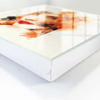 Aquarelle féminine pleine d'énergie