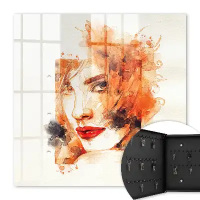 Aquarelle féminine pleine d'énergie