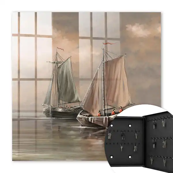 Tableau Couleurs des voiliers en mer