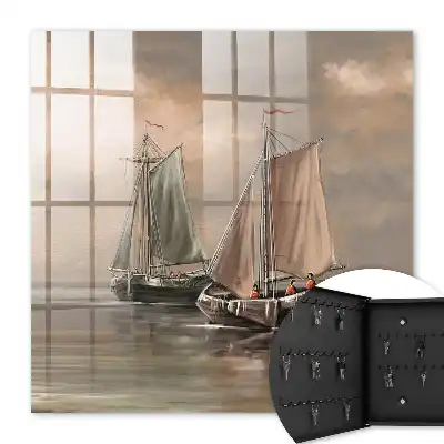 Tableau Couleurs des voiliers en mer