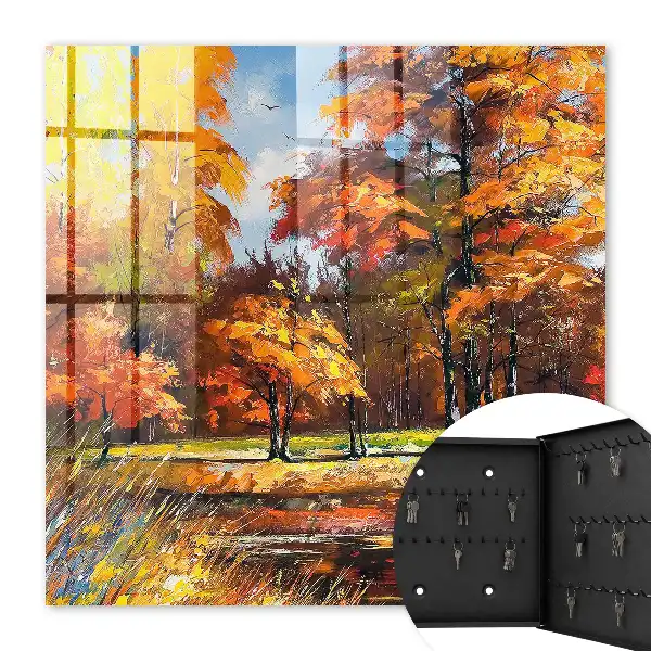 Paysage d'automne se reflétant dans l'eau