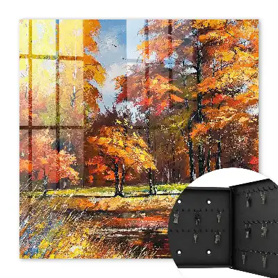 Paysage d'automne se reflétant dans l'eau