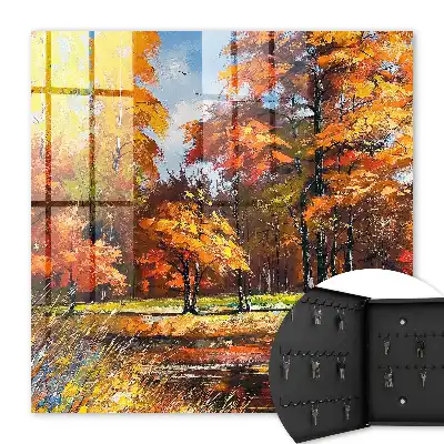 Paysage d'automne se reflétant dans l'eau
