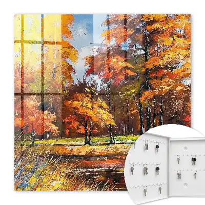Paysage d'automne se reflétant dans l'eau