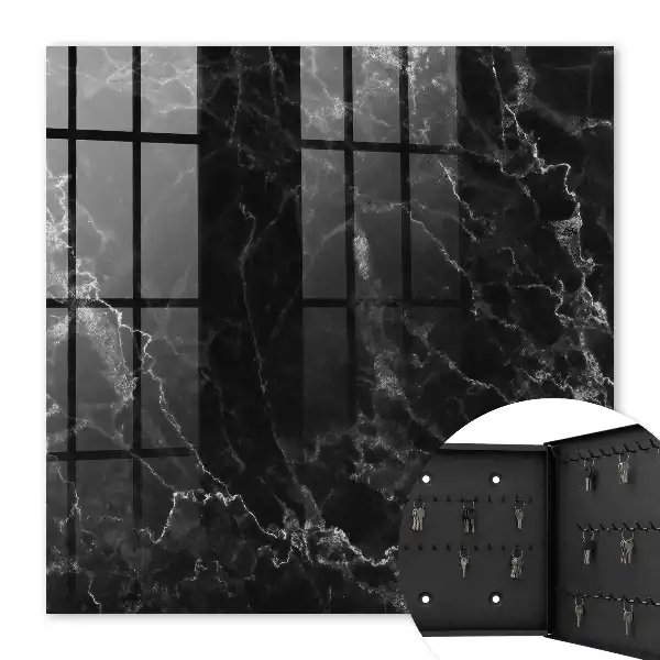Motif marbre noir et blanc