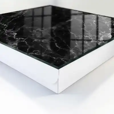 Motif marbre noir et blanc
