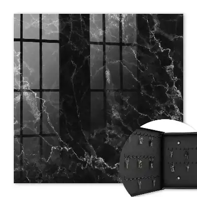 Motif marbre noir et blanc