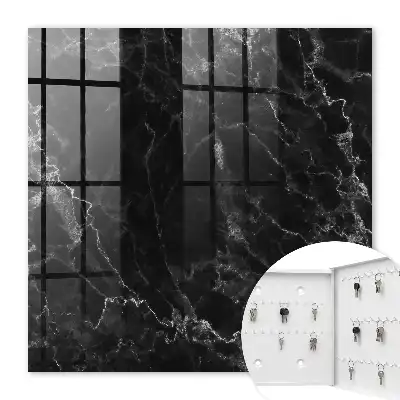 Motif marbre noir et blanc