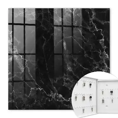 Motif marbre noir et blanc