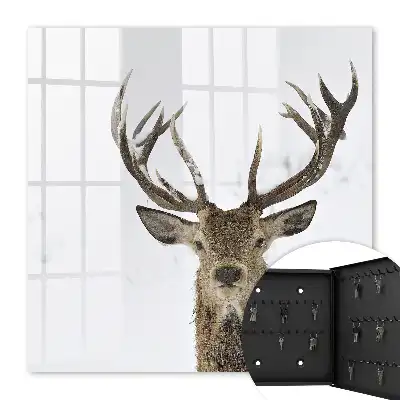Décoration de cerf d'hiver harmonieux