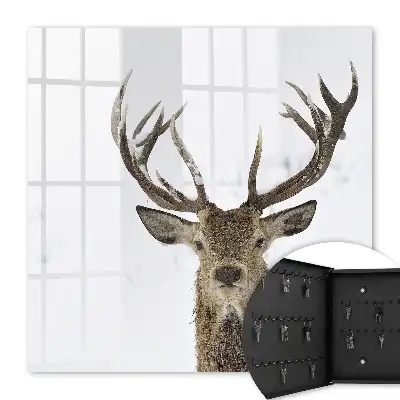 Décoration de cerf d'hiver harmonieux