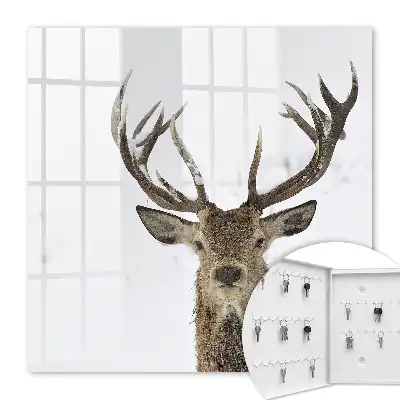 Décoration de cerf d'hiver harmonieux