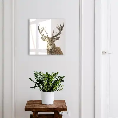 Décoration de cerf d'hiver harmonieux