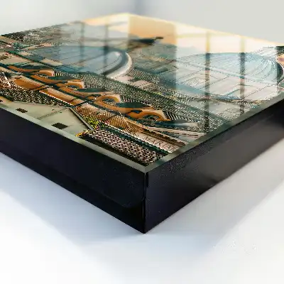 Panorama urbain aux tons chauds