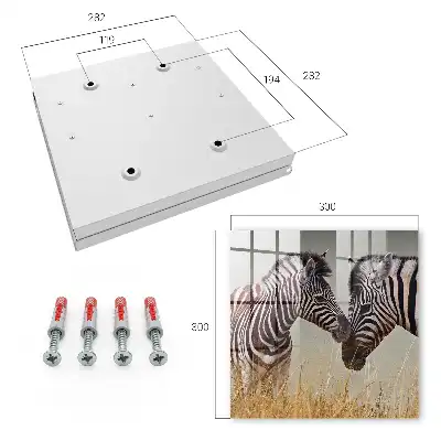 Zèbres ensemble sur fond beige