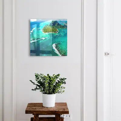 Paradis tropical avec océan turquoise