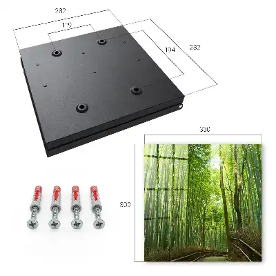 Chemin de table en bambou harmonie verte