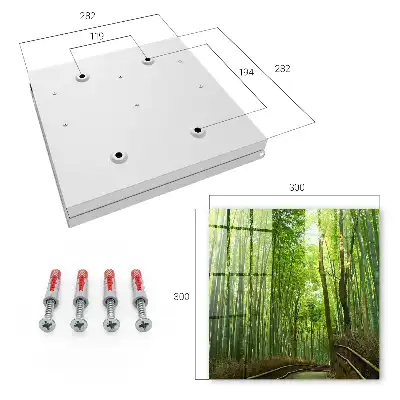 Chemin de table en bambou harmonie verte