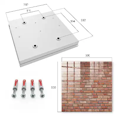 Mur de briques avec agencement classique