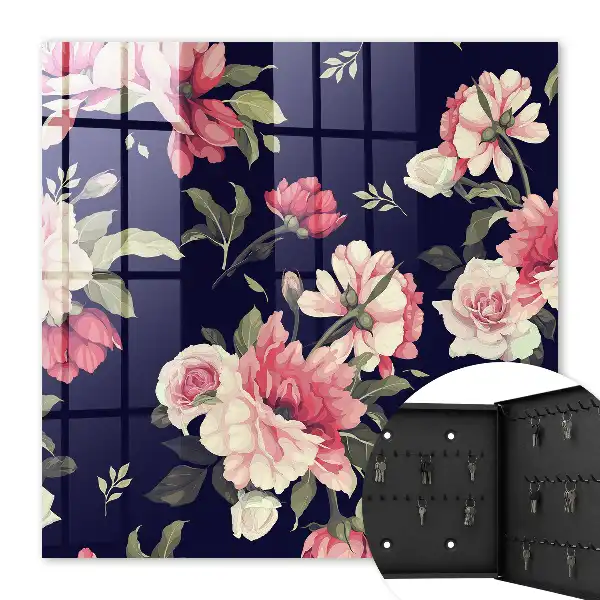Fleurs romantiques sur fond sombre