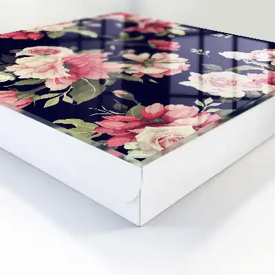 Fleurs romantiques sur fond sombre