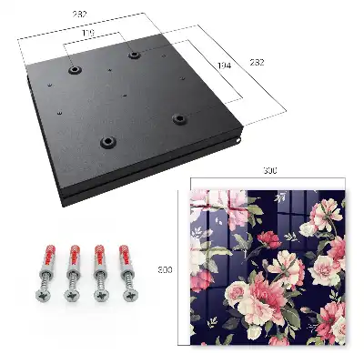 Fleurs romantiques sur fond sombre