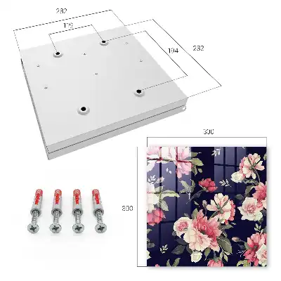 Fleurs romantiques sur fond sombre