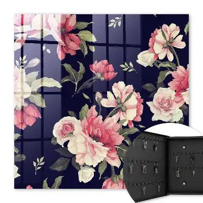 Fleurs romantiques sur fond sombre