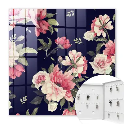 Fleurs romantiques sur fond sombre