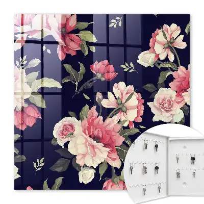 Fleurs romantiques sur fond sombre