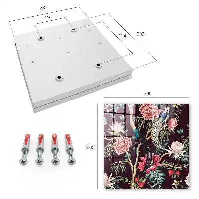Fleurs et oiseaux gracieux