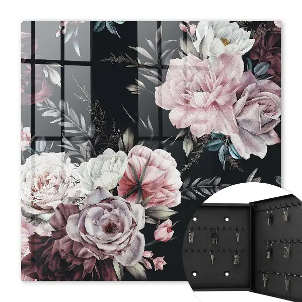 Charme floral sur fond sombre