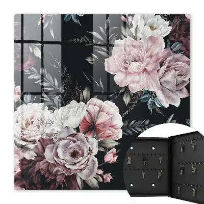 Charme floral sur fond sombre