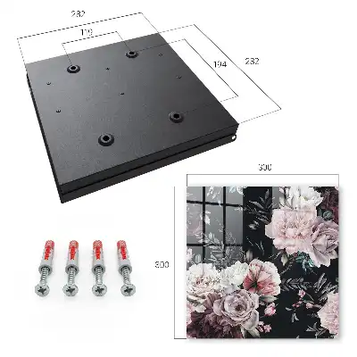 Charme floral sur fond sombre