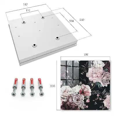 Charme floral sur fond sombre