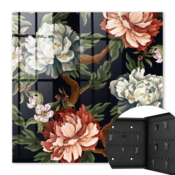 Fleurs de la nature sur fond sombre