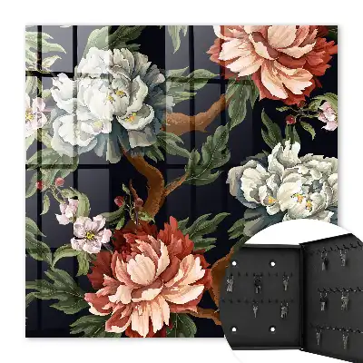Fleurs de la nature sur fond sombre