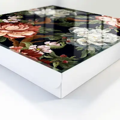 Fleurs de la nature sur fond sombre
