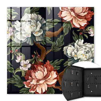 Fleurs de la nature sur fond sombre