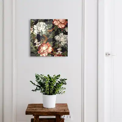Fleurs de la nature sur fond sombre