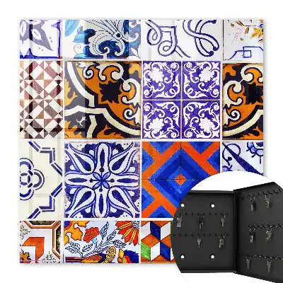 Carreaux décoratifs aux motifs traditionnels colorés