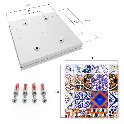 Carreaux décoratifs aux motifs traditionnels colorés