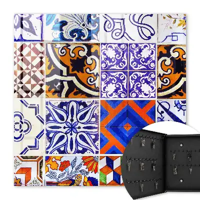 Carreaux décoratifs aux motifs traditionnels colorés