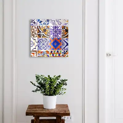 Carreaux décoratifs aux motifs traditionnels colorés
