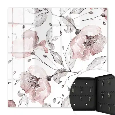 Motif romantique aux teintes pastel délicates
